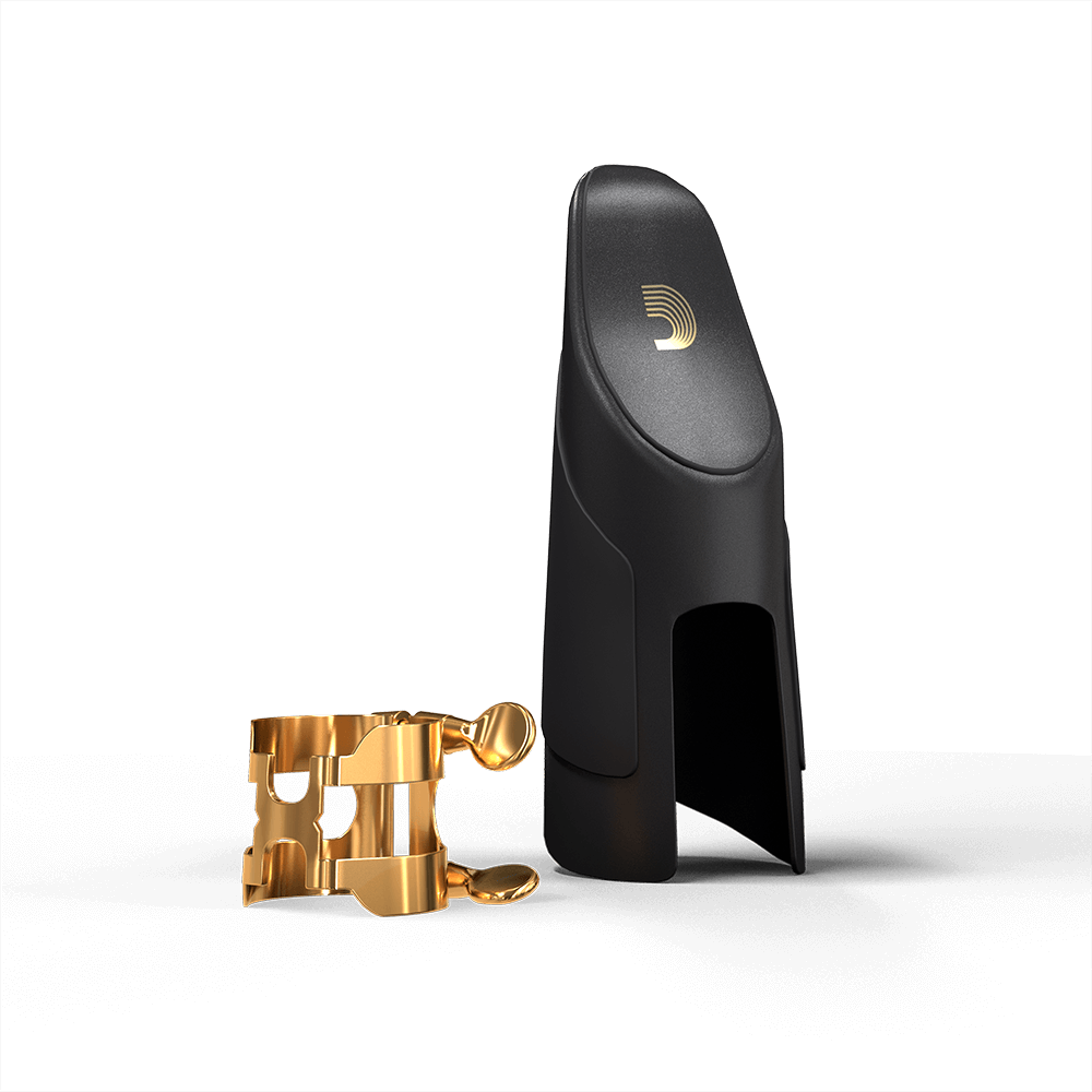 D'Addario H-Ligature and Cap Tenor/Baritone Saxophone (Graftonite/Metalite Mouthpieces) Gold