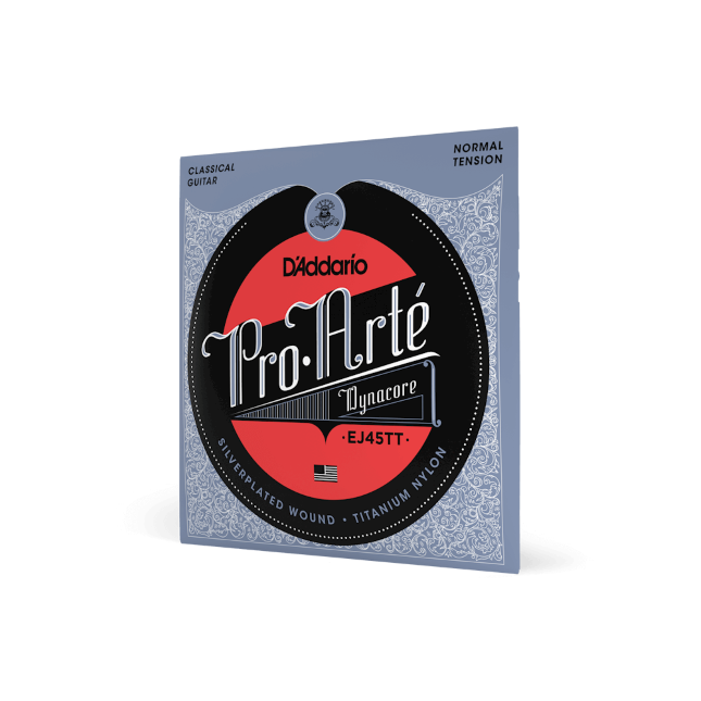 D'Addario Pro-Arte Dynacore Classical Guitar Strings Titanium Trebles Normal Tension