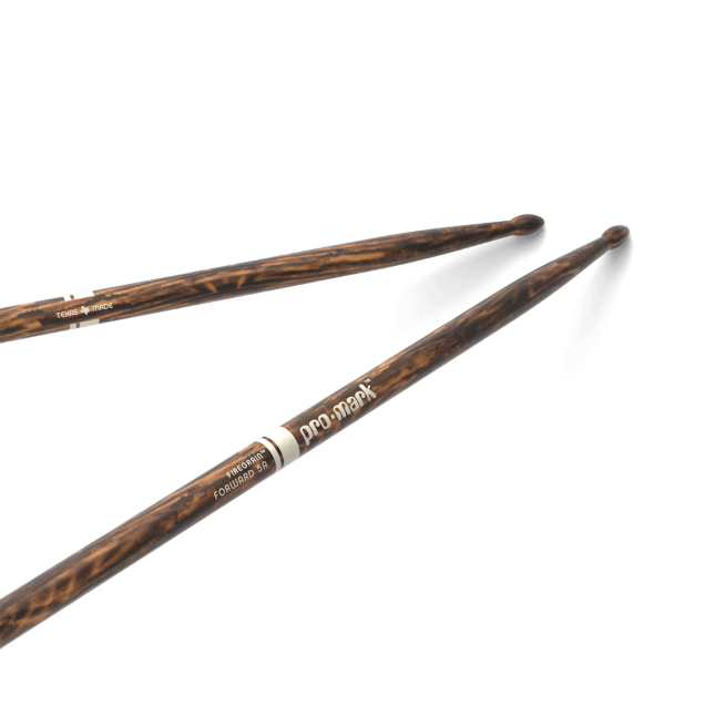 ProMark Classic Forward 5A FireGrain Hickory Drumstick Oval Wood Tip