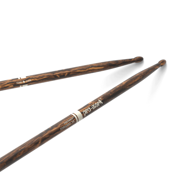 ProMark Classic Forward 5B FireGrain Hickory Drumstick Oval Wood Tip