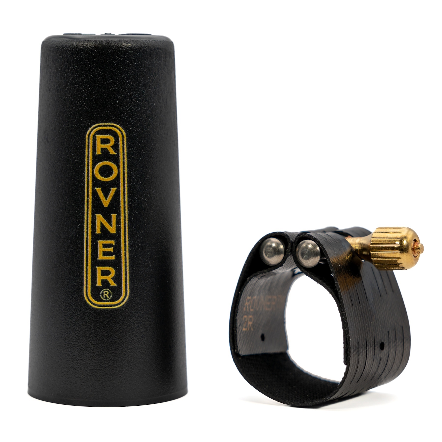 Rovner Dark Ligature and Cap for Slim Metal Tenor Saxophone Mouthpiece - 2M