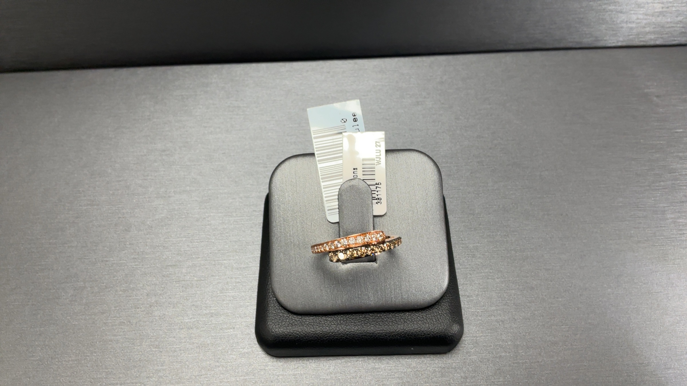 14k Strawberry Gold 1/3 ct Chocolate Diamond Ring w/ 1/5 ct Nude 