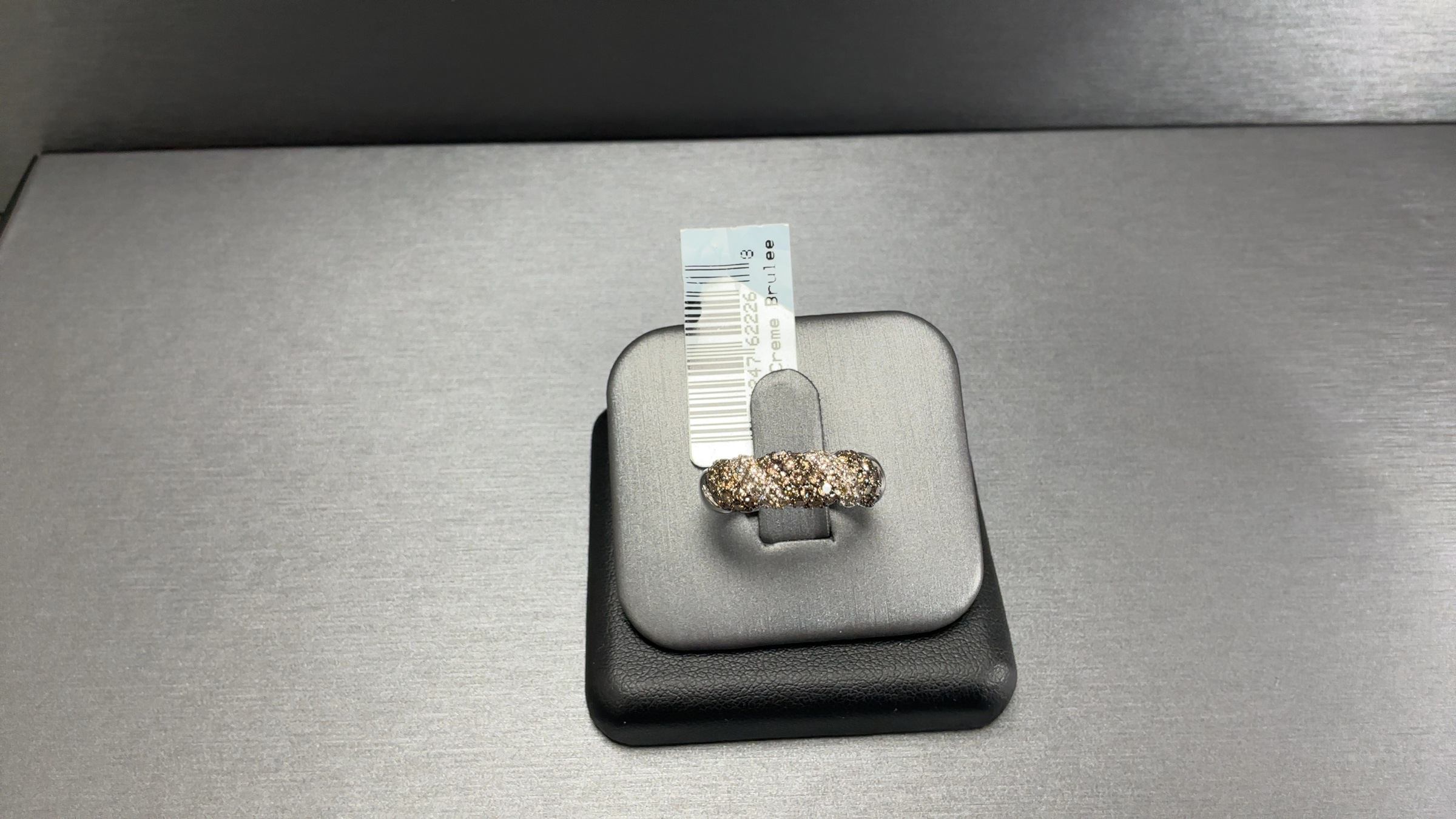14k Vanilla Gold Ring w/ 3/4 ct Chocolate Diamonds and 1/3 ct Nude Diamonds