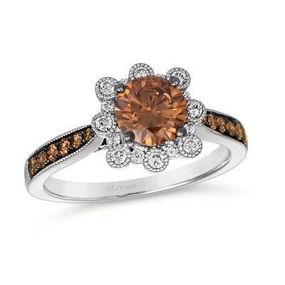 Le Vian Couture Ring featuring 1 1/5 cts. Chocolate Diamonds 1/5 cts. Vanilla Diamonds® set in Plat