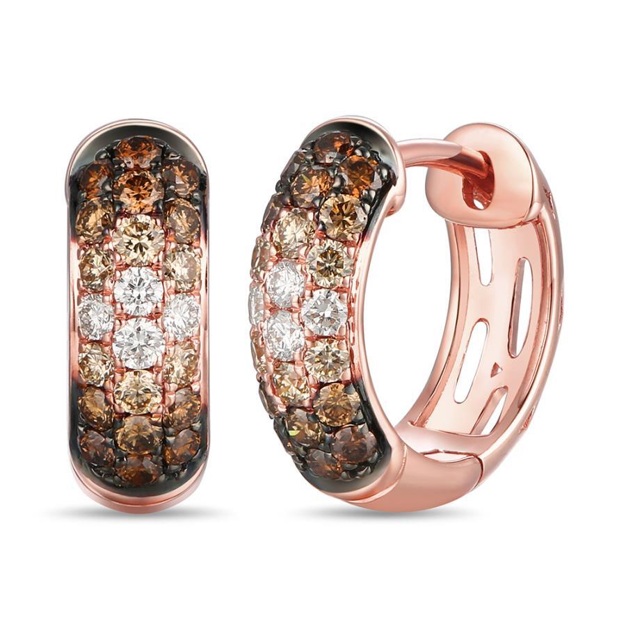Le Vian Ombre Earrings featuring Chocolate Ombré Diamonds  Vanilla Diamonds in 14K Strawberry Gold