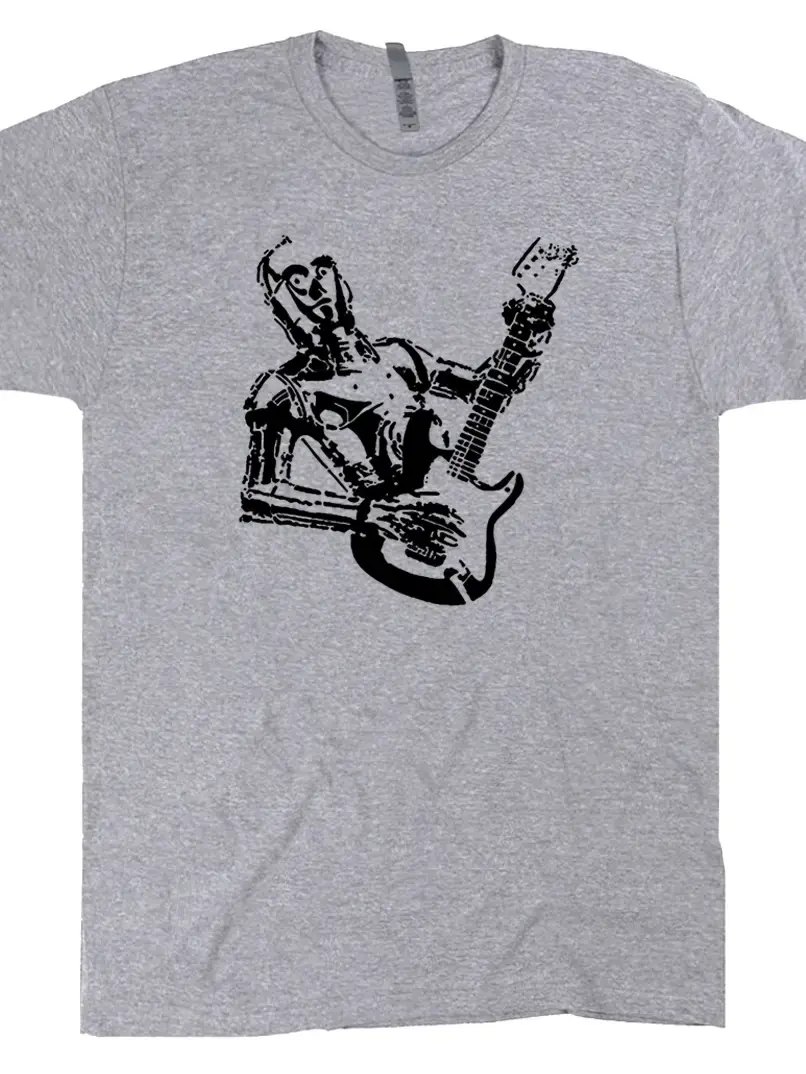 C3PO Guitar Shirt Funny Cool Music Vintage Rock Band T Shirt