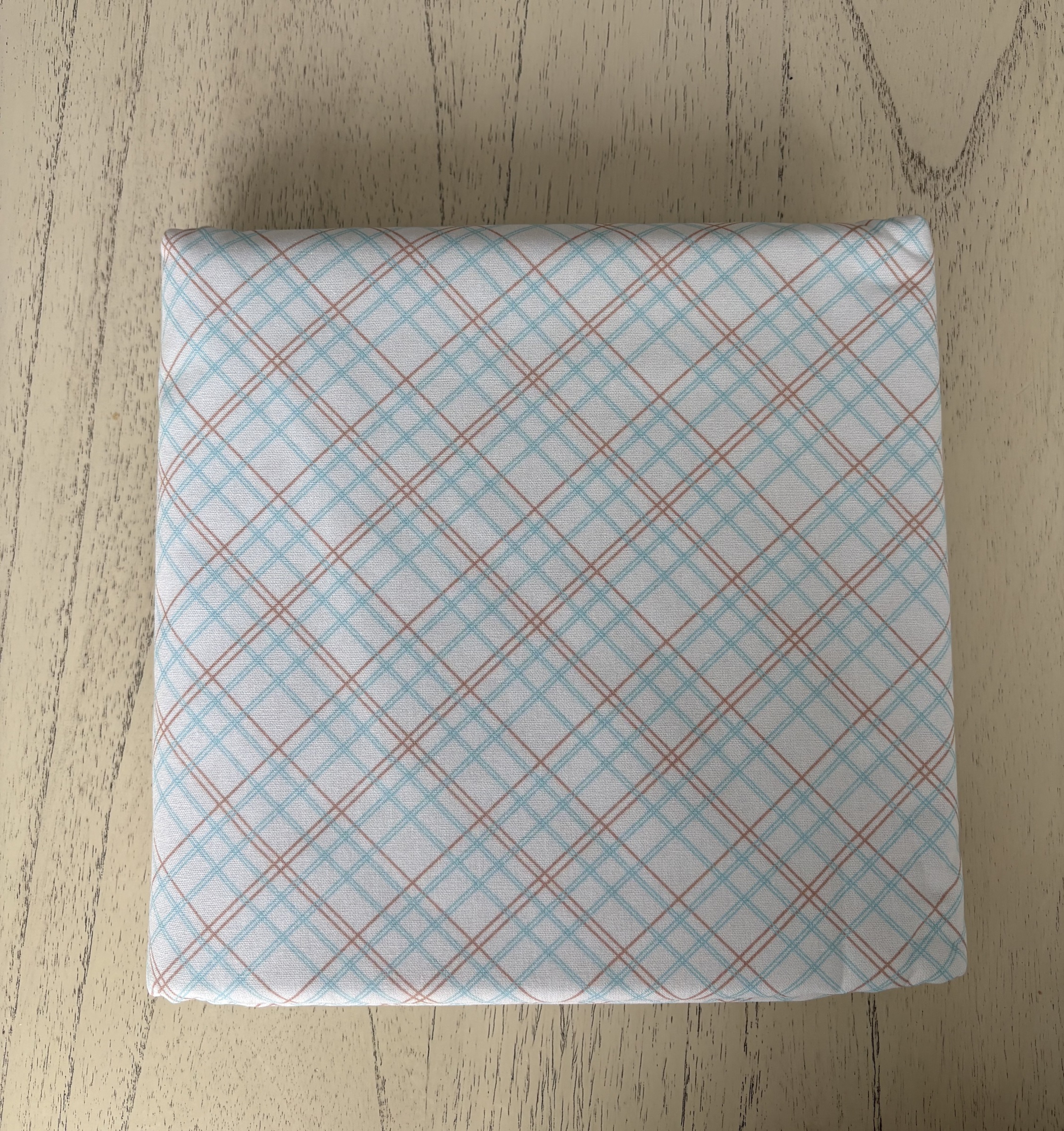  Bee Backings & Borders Plaid Aqua 107/108 Wide Back  3­Yard Package 