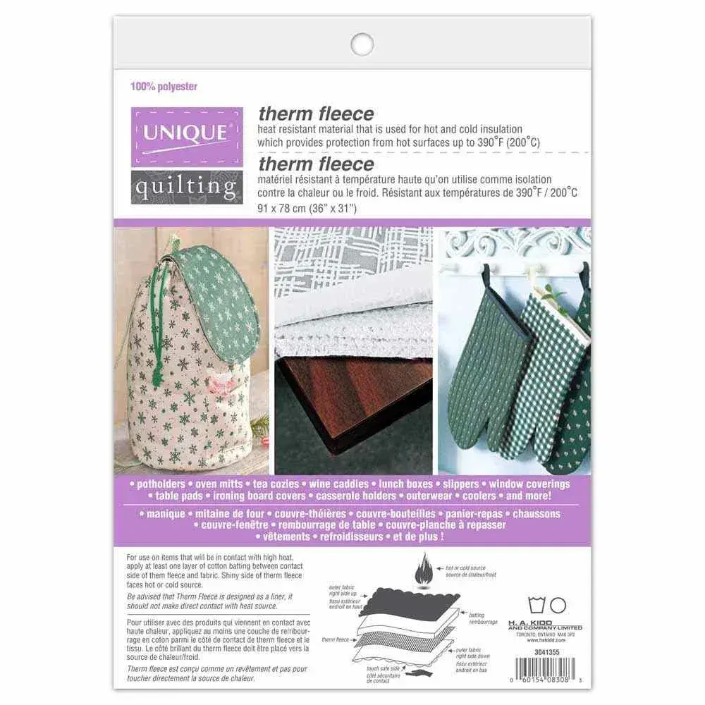 UNIQUE QUILTING Therm Fleece - heat resistant fleece - 91 x 78cm (36? x 31?)
