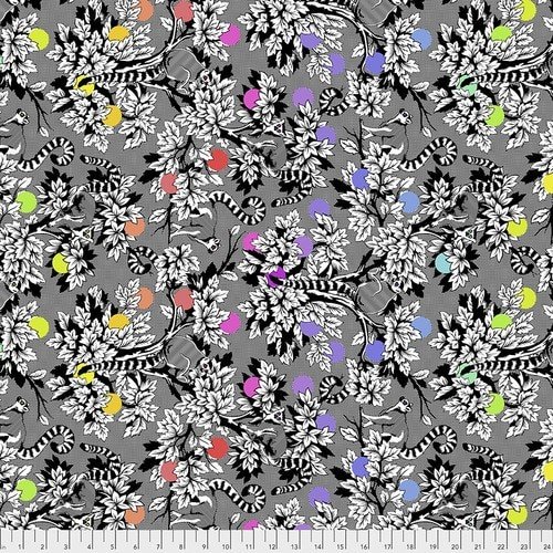 Fabric tula pink linework lemurs 803081017864