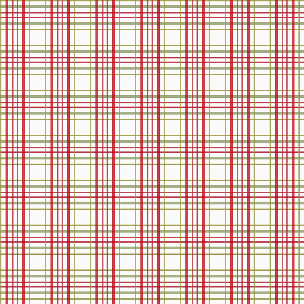 Very Berry Christmas Digital Holiday Plaid Multi Color 
