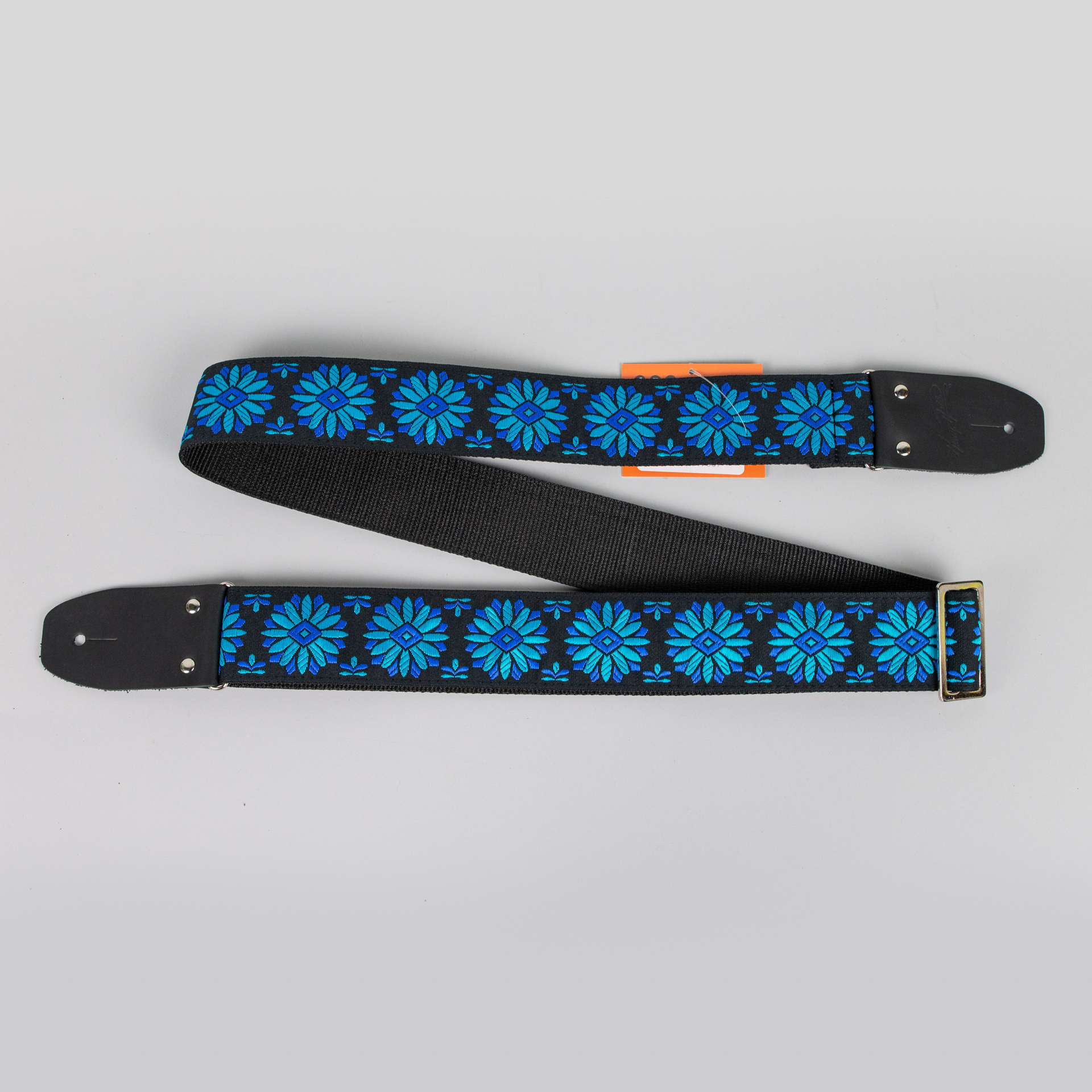 Henry Heller 2 Woven Jacquard Guitar Strap with Tri Glide and Nylon Backing, Multi-Color