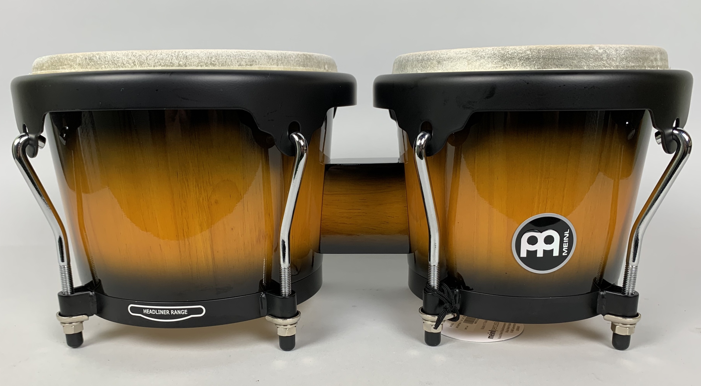 Meinl HB100 Headliner Series 6.75/8 Bongos, Vintage Sunburst
