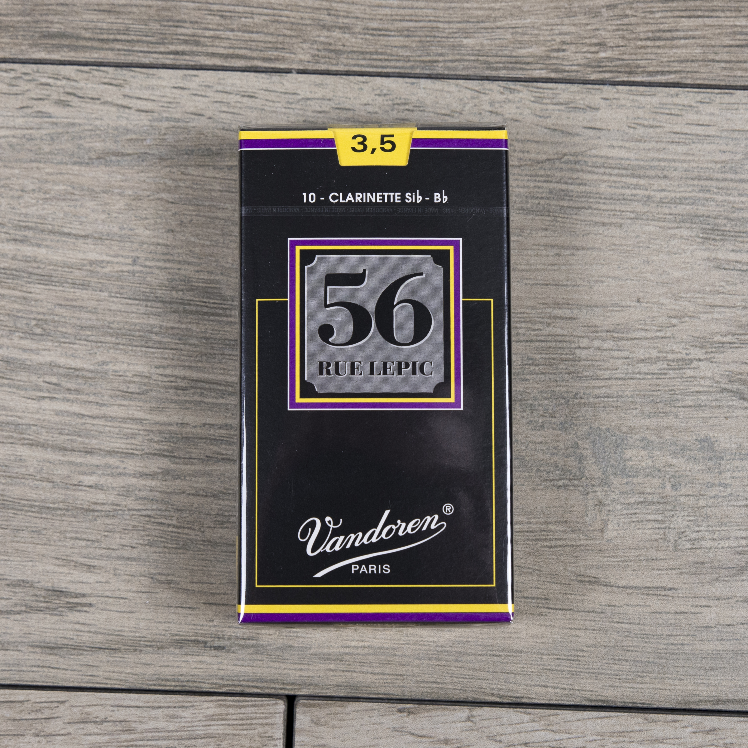 Vandoren 56 rue Lepic Bb Clarinet Reeds Strength 3.5 (Box of 10)