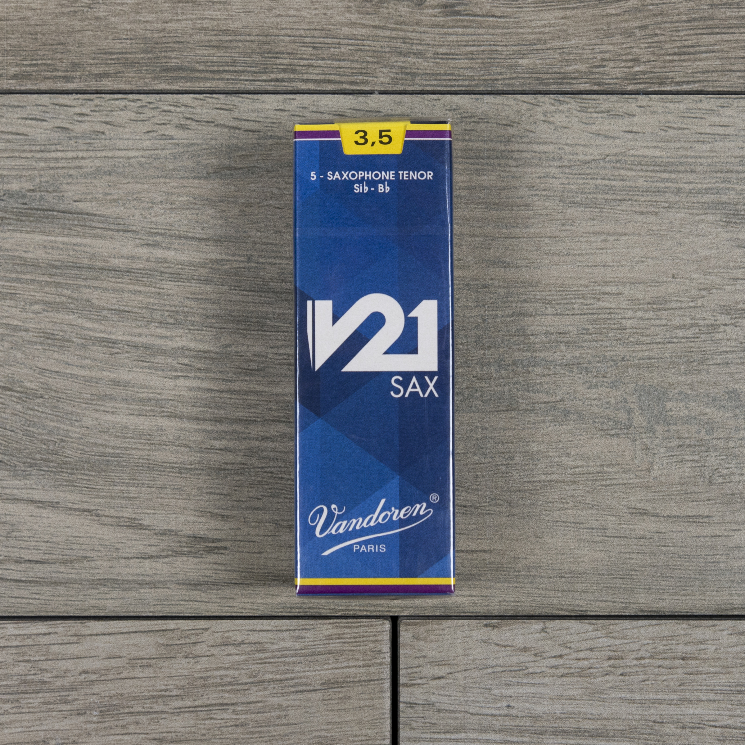 Vandoren V21 Tenor Sax Reeds Strength 3.5 (Box of 5)
