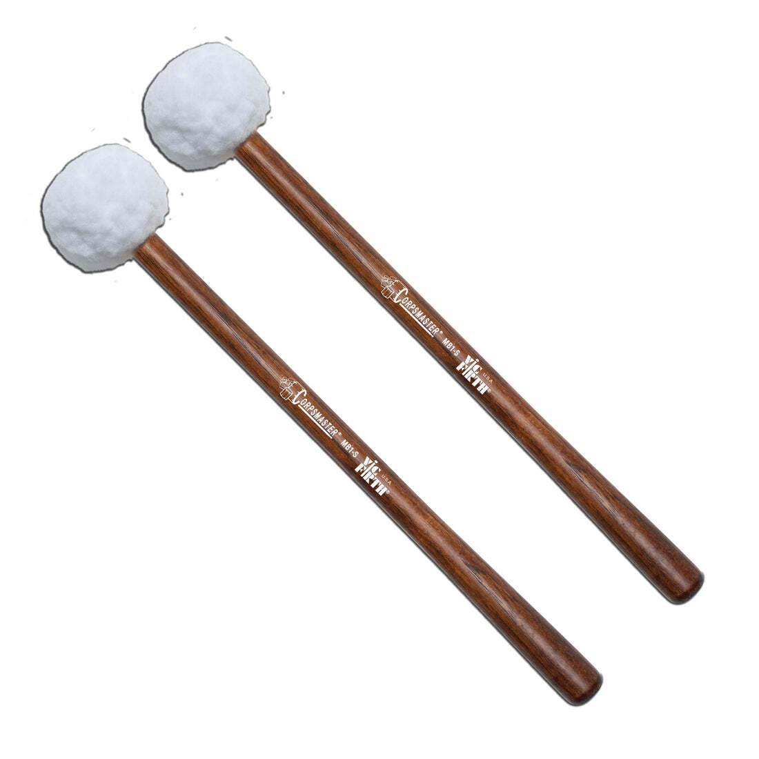 Vic Firth MB1S 18-22 Corpsmaster Marching Bass - Small Head, Soft Mallets