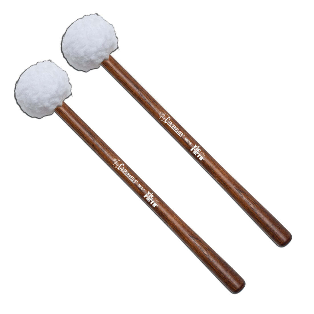 Vic Firth MB2S 22-26 Corpsmaster Soft Marching Bass Drum Mallets Medium