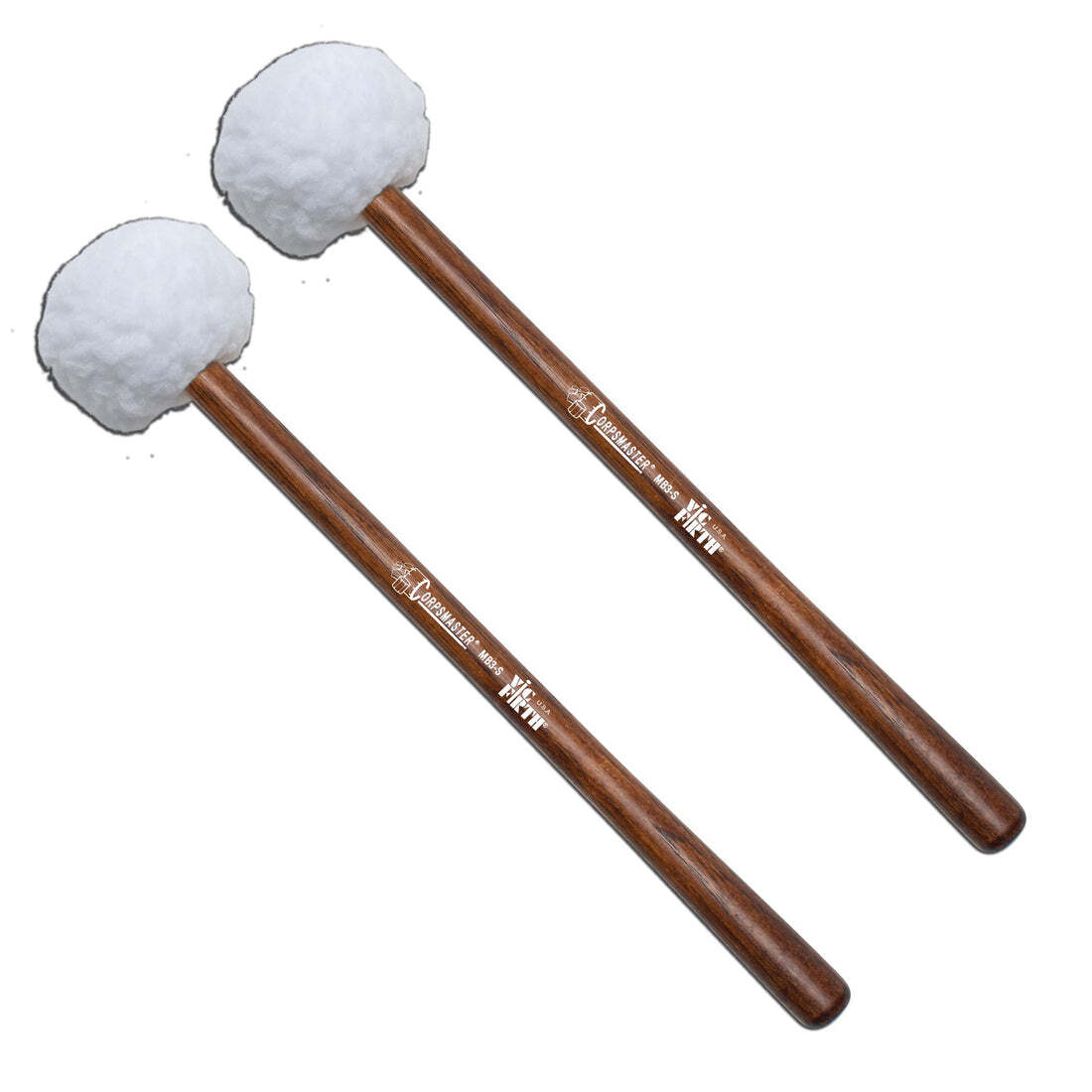 Vic Firth MB3S  26-28 Corpsmaster Soft Marching Bass Drum Mallets Large