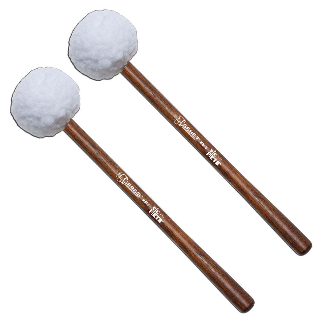Vic Firth MB4S - 28-30 Corpsmaster Soft Marching Bass Drum Mallets - Extra Large