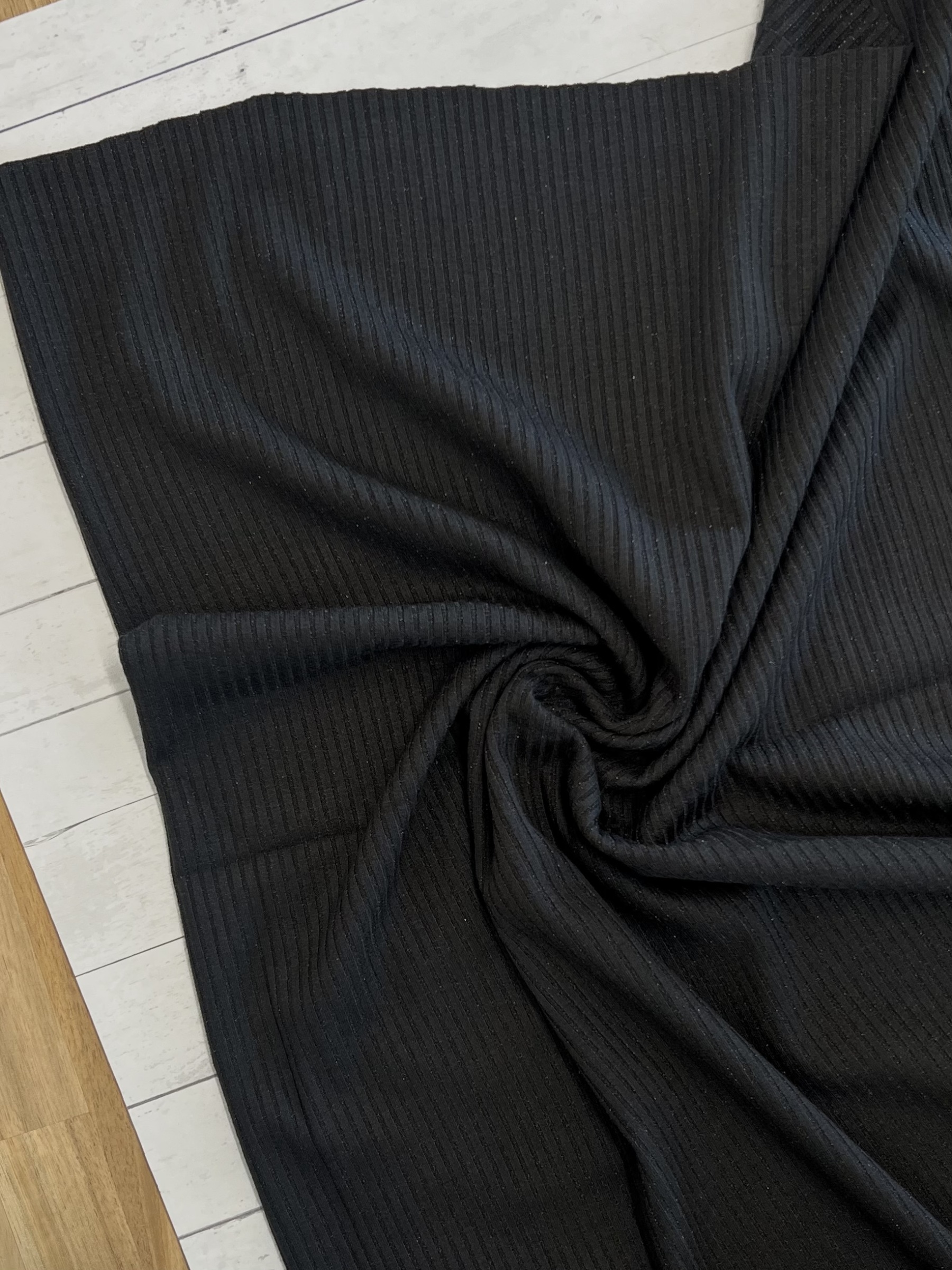 ★CPGN STUDIO_COMPAGNO★ Ribbon brush overfit knit black PassioKnit Goods