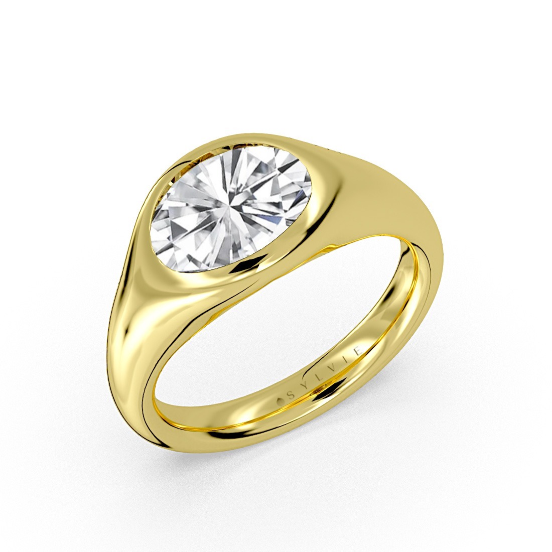 14KY 2.75 ct Oval Engagement Ring, Lab Diamond, Size 6.5, LG754545941
