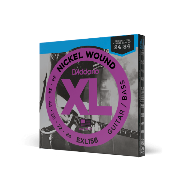 D'Addario EXL 156 24-84 Fender Bass VI, XL Nickel Electric Guitar Strings