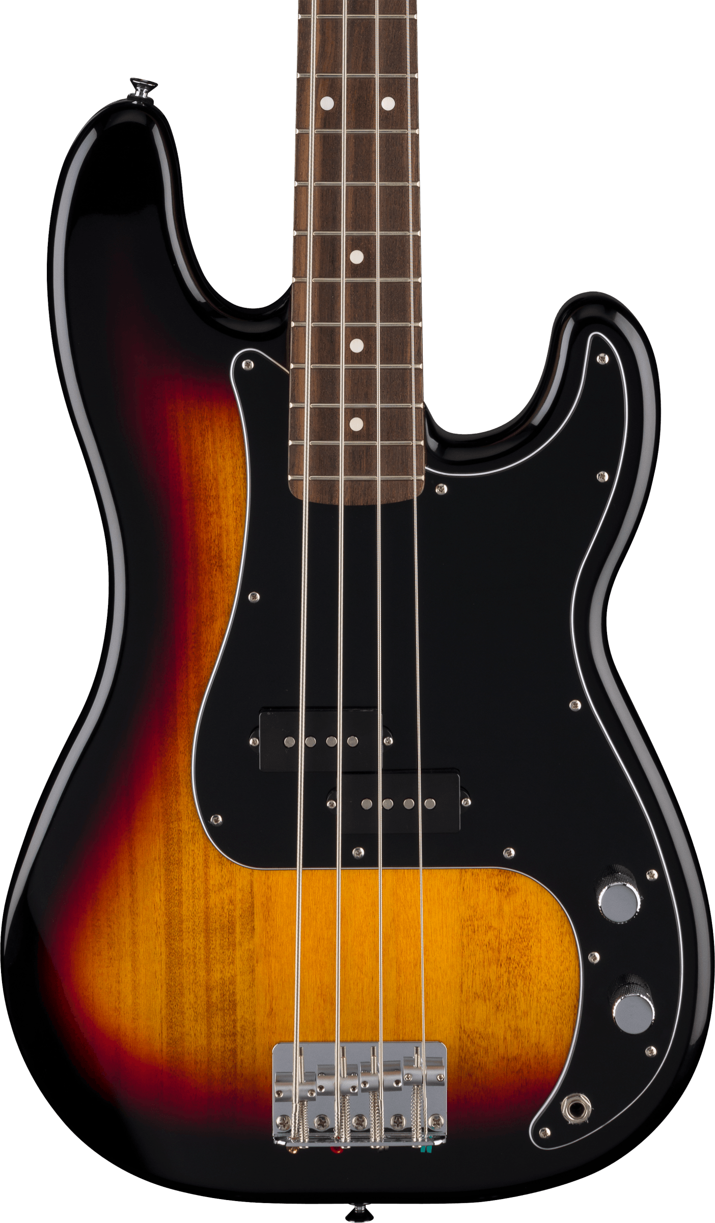 Fender Standard Precision Bass, Laurel Fingerboard, White Pickguard 3-Color Sunburst
