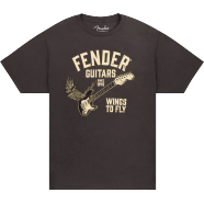 Fender Wings To Fly T-Shirt, Vintage Black, XL