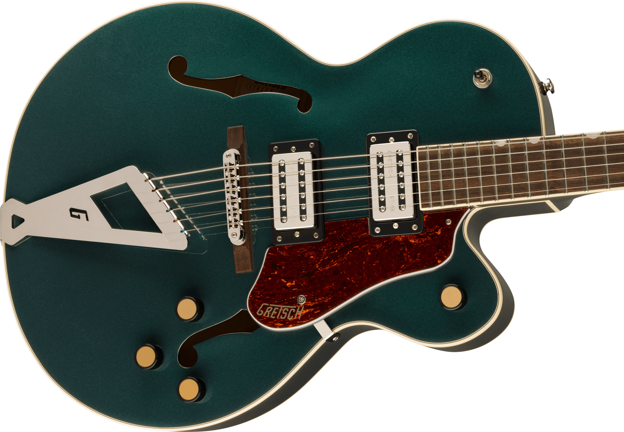 Gretsch G2420 Streamliner Hollow Body with Chromatic II, Laurel Fingerboard, Broad'Tron BT-3S Pickups, Cadillac Green