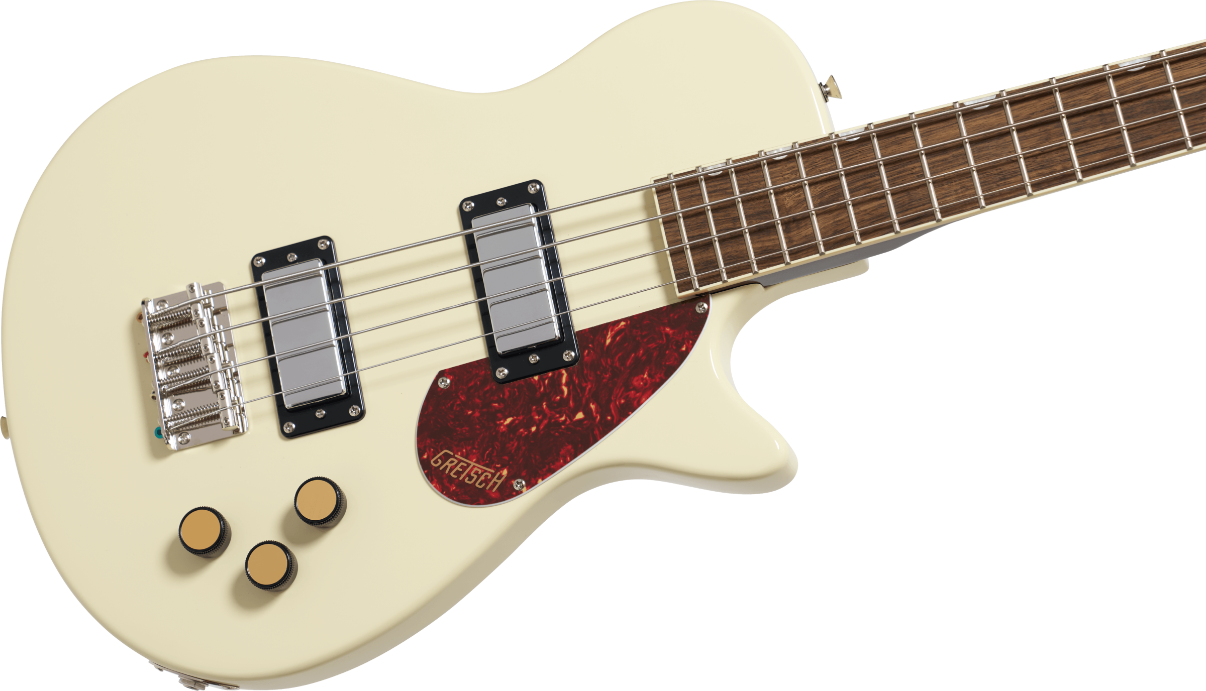Gretsch Streamliner Jet Club Bass Single-Cut, Laurel Fingerboard, Vintage White