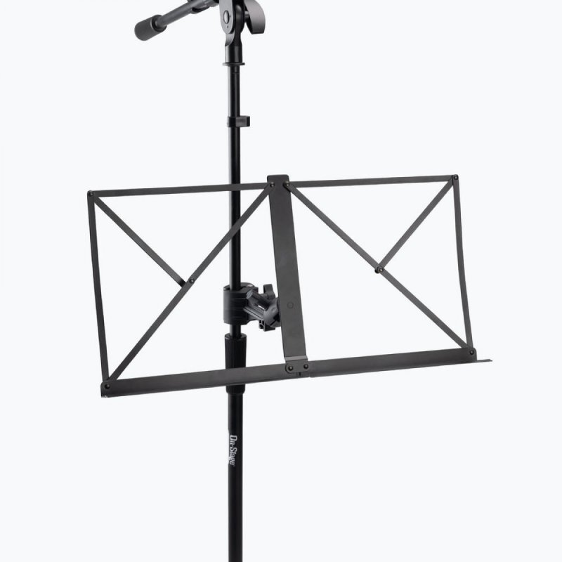 On-Stage Clamp-On Sheet Music Bookplate for Mic Stands