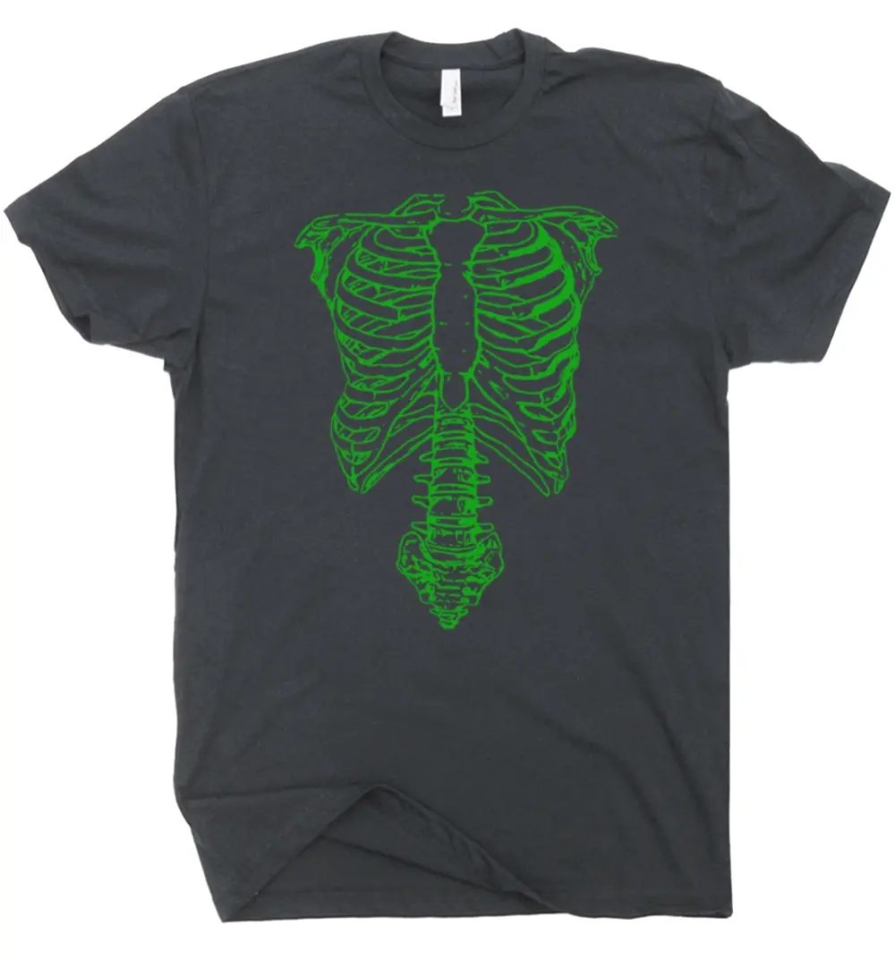 Spinal Tap Green Skeleton Shirt Cool Vintage Movie T Shirt