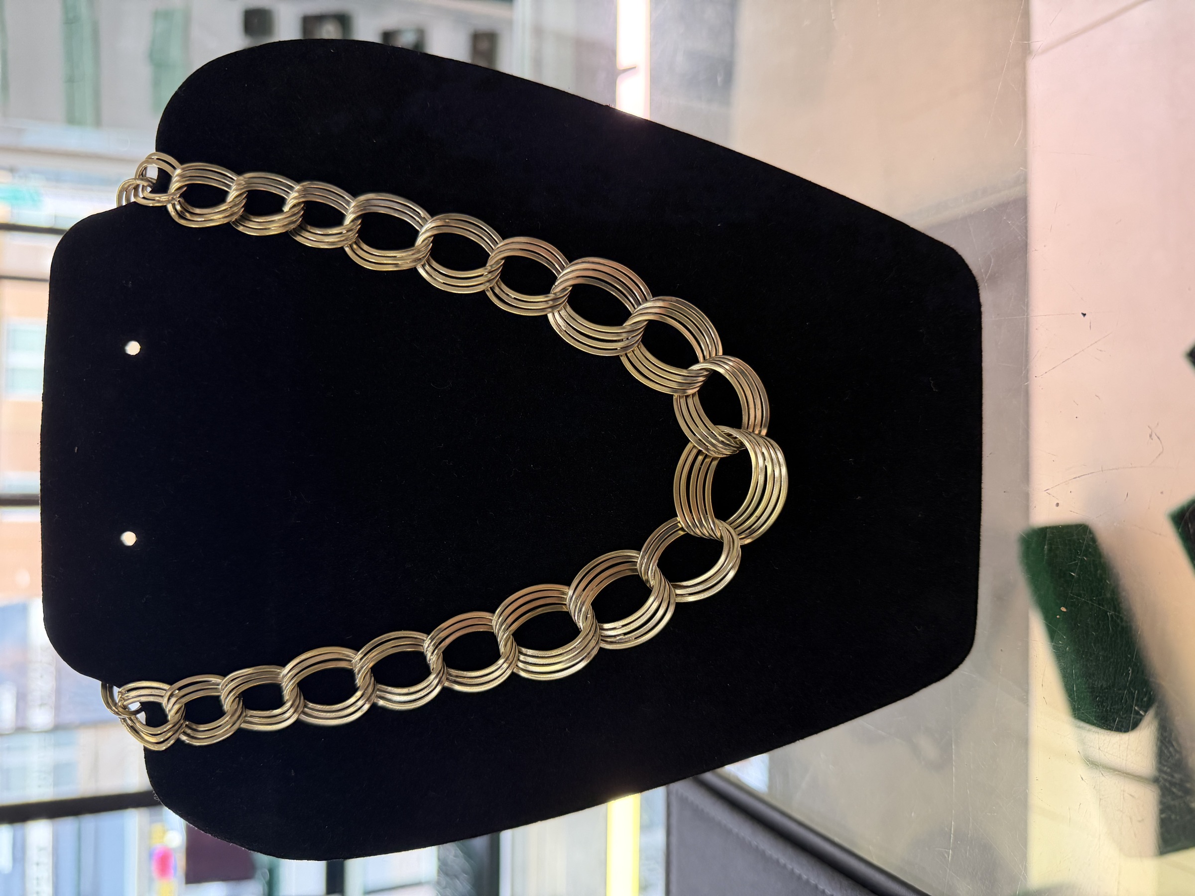 Eva Estate Jewelry- Vintage Dolce Vita Gold Plated Sterling Silver Necklace