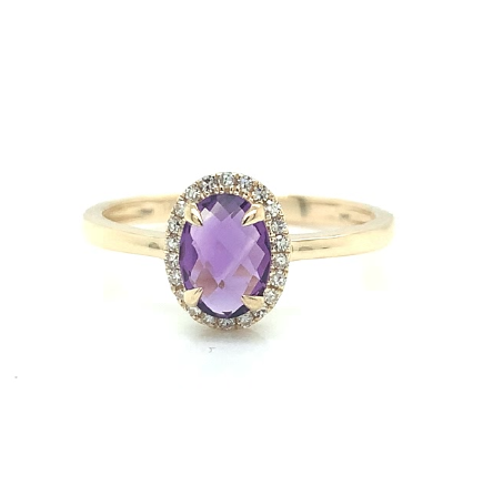 Colored Stone Ring in 14 Karat Yellow Gold 1.47 Grams