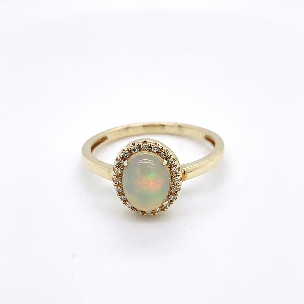 Colored Stone Ring in 14 Karat Yellow Gold 1.83 Grams