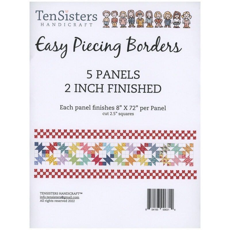 Border Panels - 2 Inch Finished (4x36 Squares) Package w/ Directions (5 Panel) - Ten Sisters