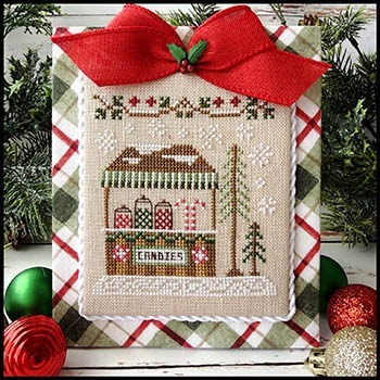 Christmas Market : Christmas Candy Stand Cross Stitch Pattern - #26-2371 - Country Cottage Needleworks