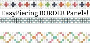 Easy Piecing On-Point Borders : 5 panels of 1.5 finished - Ten Sisters Handicraft