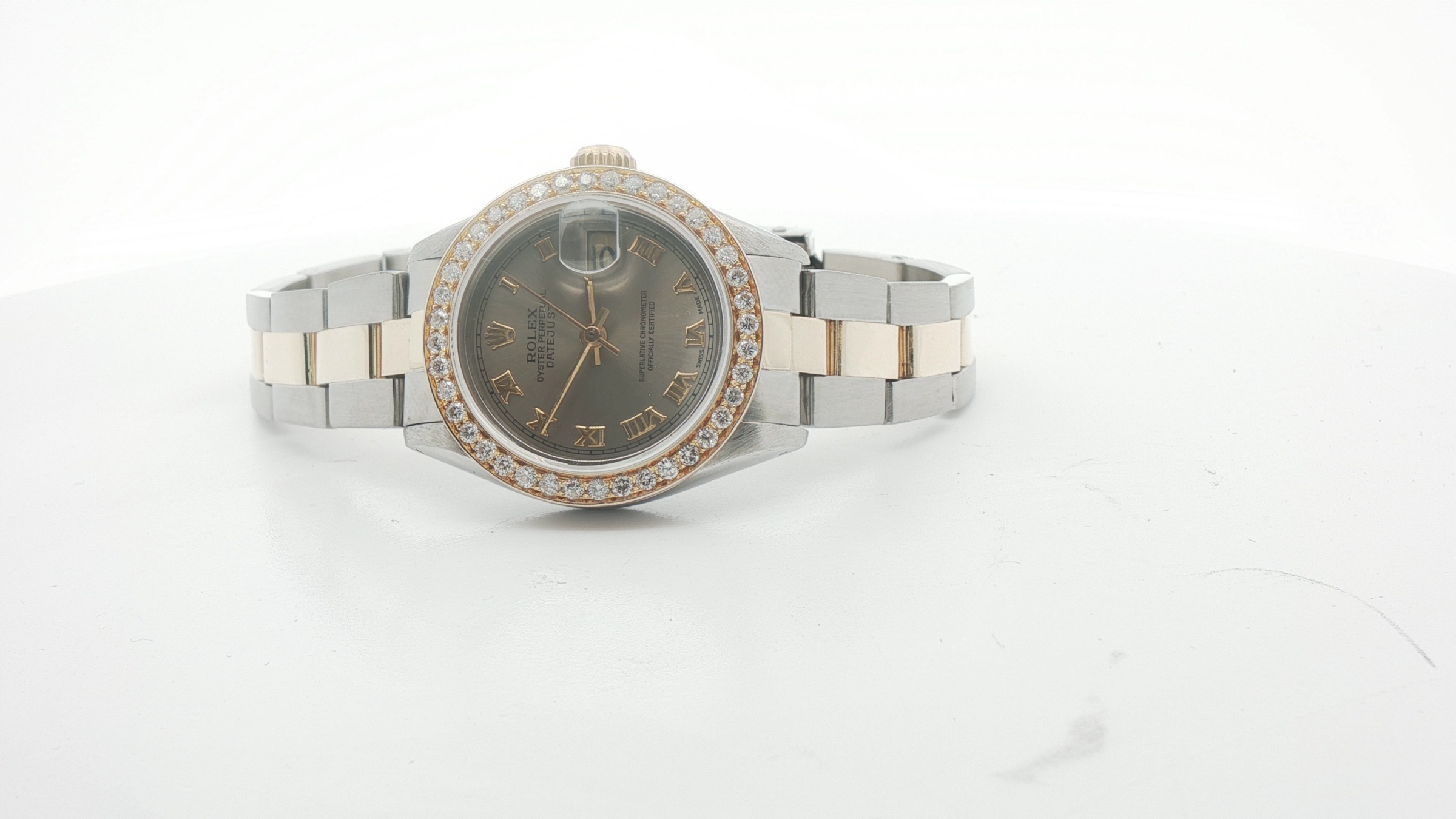 2 Tone Ladies Rolex Datejust Reg 6917 After Market Diamond Dial. Year 1978