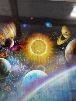 85 x 108 Panel Stargazers Robert Kaufman Outer Space Planets Galaxy Stars Extrawide Cotton Fabric Panel (ADSXD-18890-325CELESTIAL