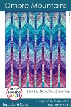 Ombre Mountains Quilt Pattern by Busy Hands Quilts