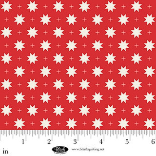 Eight Point Star and Check: Red - The Bright Side || Blank Quilting Corp 