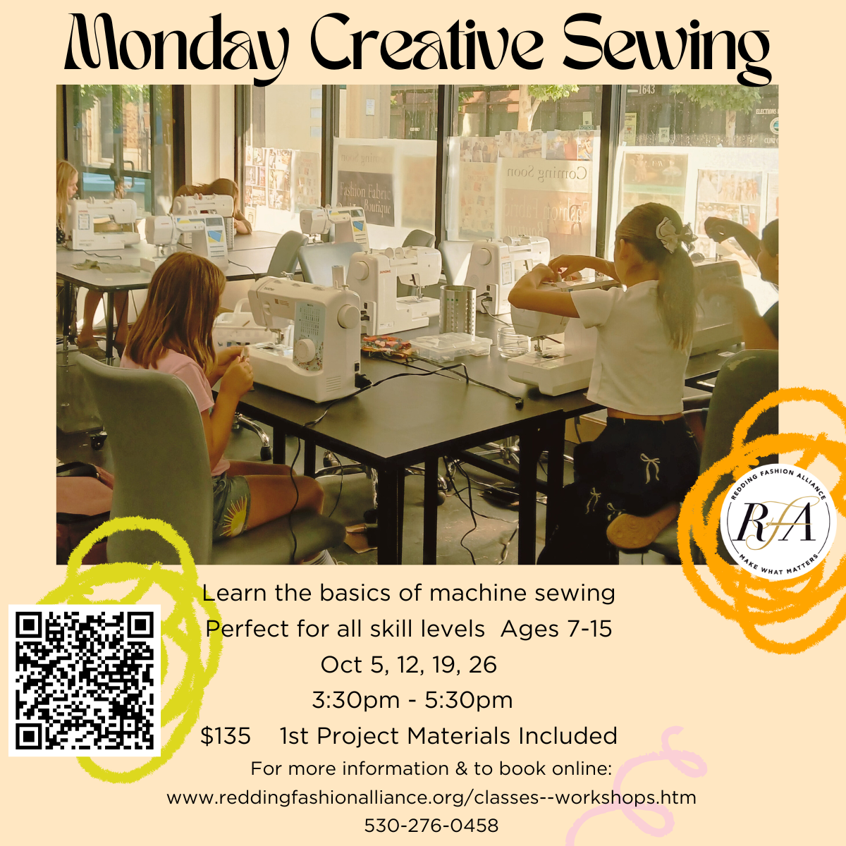 Monday Creative Sewing - Oct 5, 12, 19, 26