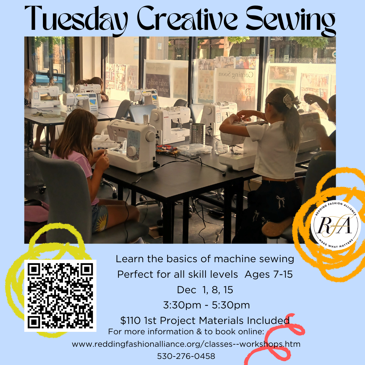 Tuesday Creative Sewing -  Dec  1, 8, 15