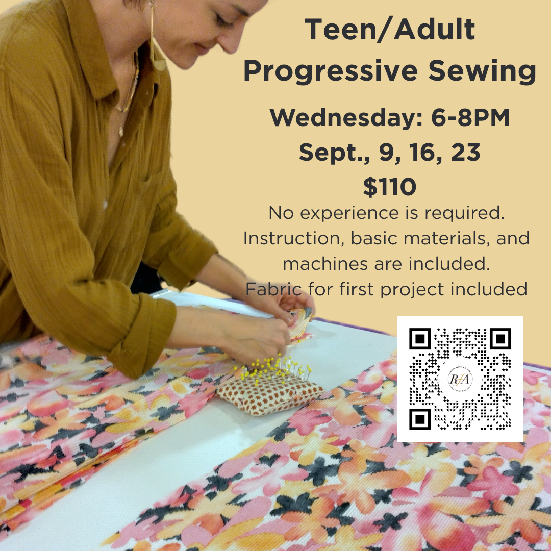 Wednesday Teen/Adult Progressive Sewing - September 