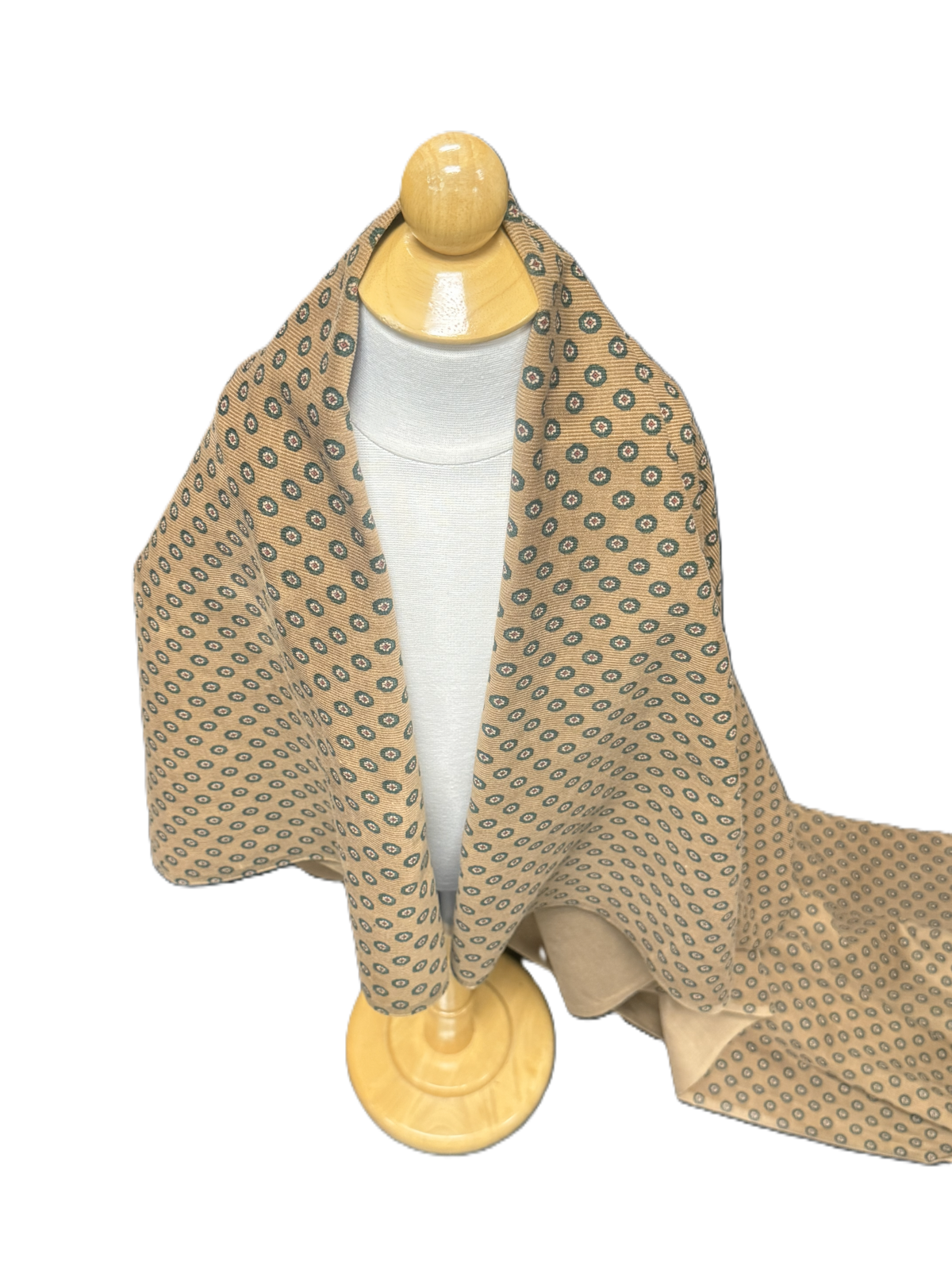 Light Brown Print Pinwale Corduroy