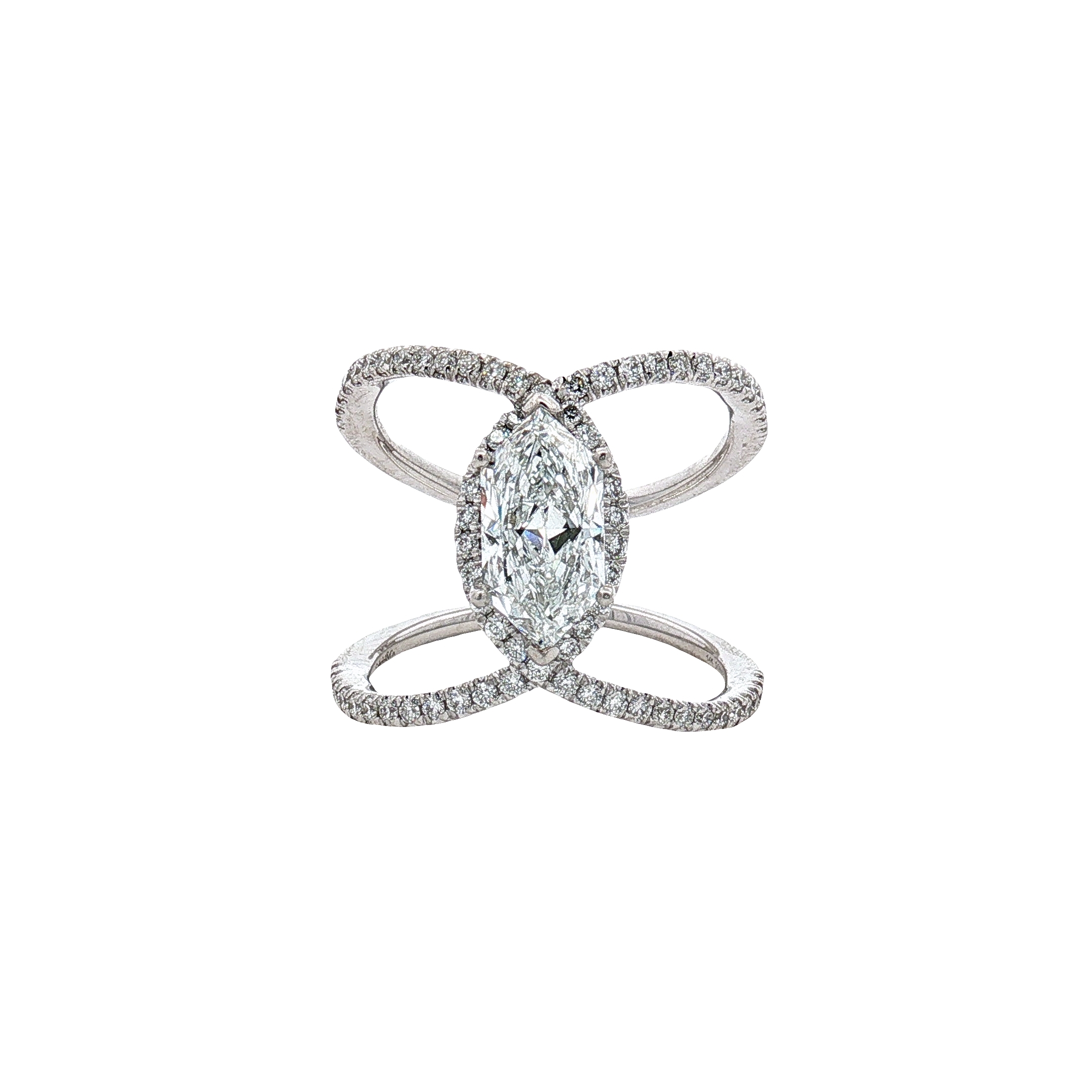 1.47ctw Dutch Marquise Lab-Grown Diamond - Color D - Clarity VVS2