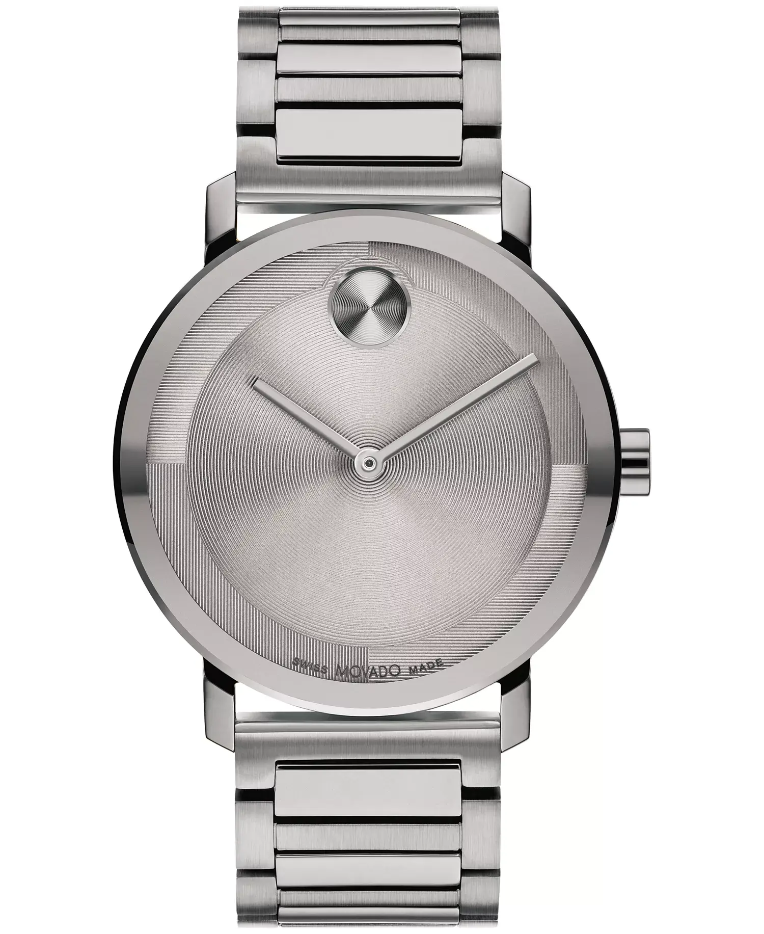 Movado Men's Bold Evolution 2.0 Swiss Quartz Ionic Plated Gray Steel Watch 40mm- 3601096