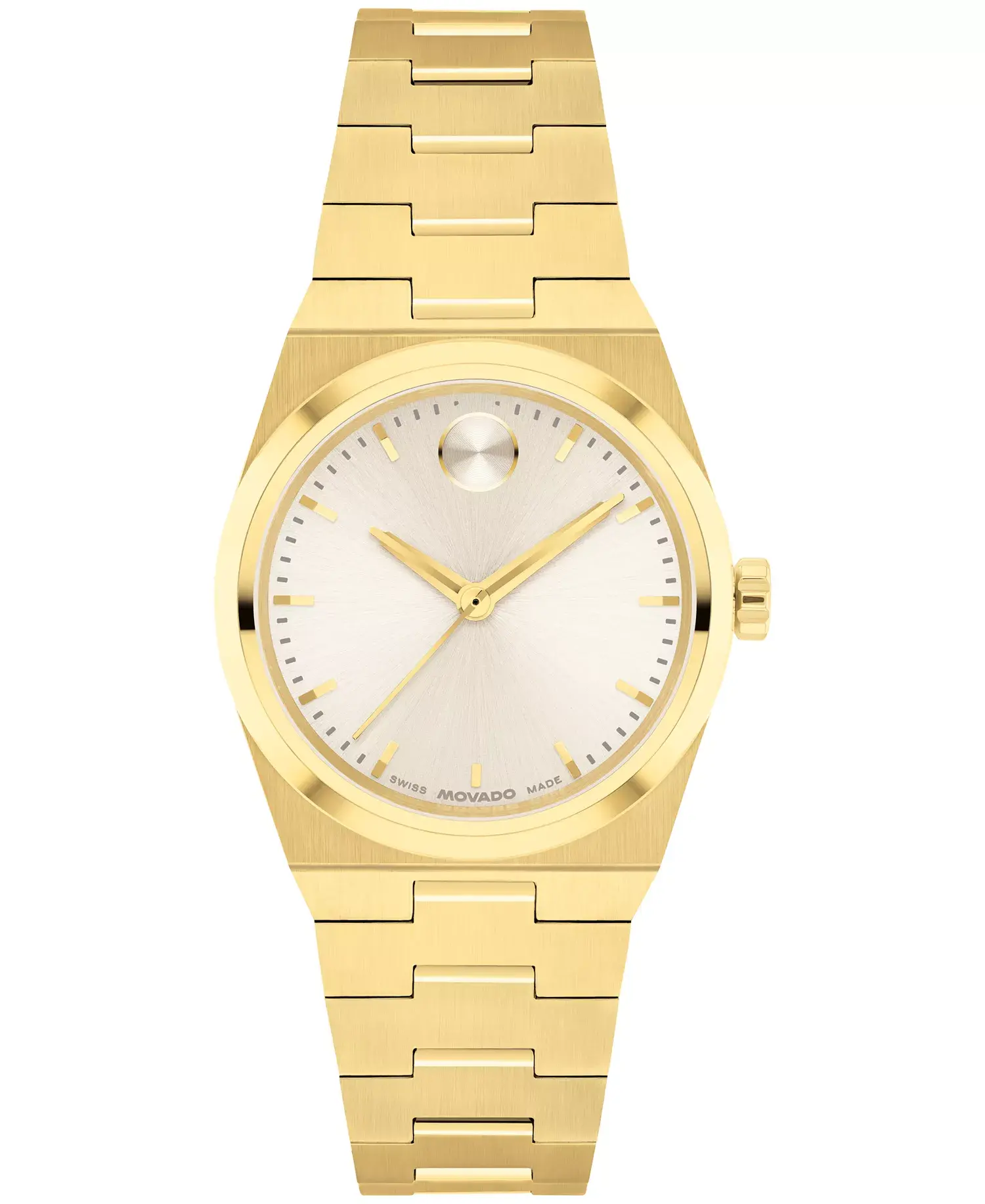 Movado Women's Bold Quest Swiss Quartz Ionic Plated Light Gold Steel Watch, 28mm- 3601187