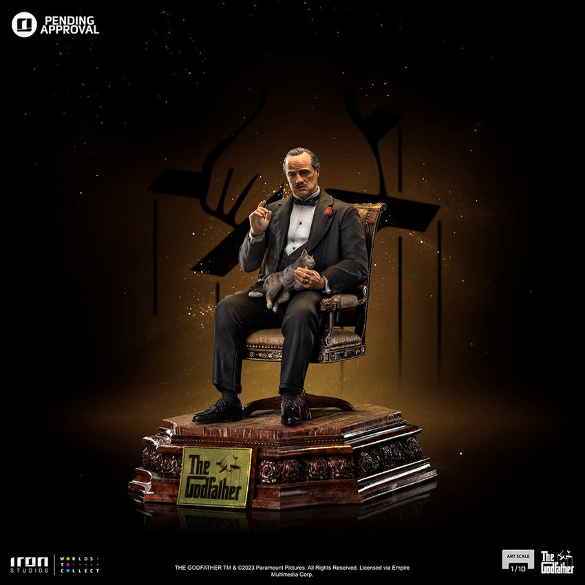 The Godfather - Don Vito Corleone 1/10 Art Scale Statues Iron Studios 618231954537