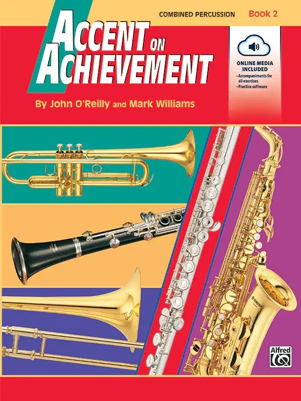 Accent on Achievement, Book 2: Combined Percussion---S.D., B.D., Access., Timp. & Mallet Percussion